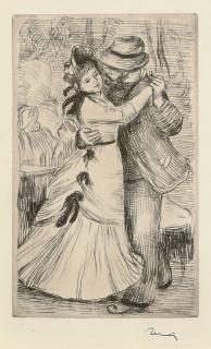 Pierre-Auguste Renoir - La Danse à la Campagne, 2e Planche (Delteil; Stella 2)