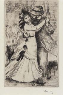 Pierre-Auguste Renoir - La Danse à la campagne, 2e planche (Delteil; Stella 2)