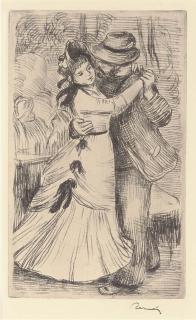 Pierre-Auguste Renoir - La Danse à la Campagne, Deuxième Planche (Delteil 2)