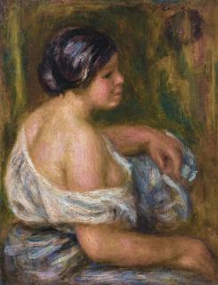Pierre-Auguste Renoir - La Femme En Bleu
