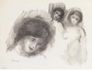 Pierre-Auguste Renoir - La Pierre au Trois Croquis, from L\'Album des Douze Lithographies Originales (D. 41)
