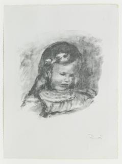 Pierre-Auguste Renoir - La Tête Baissée, from L\'Album des Douze lithographies originales