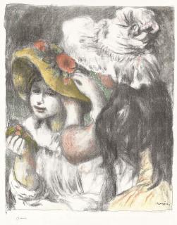 Pierre-Auguste Renoir - Le Chapeau épinglé, 2e Planche (Delteil 30; Stella 30)