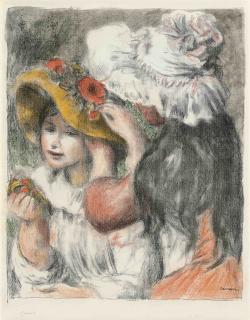 Pierre-Auguste Renoir - Le Chapeau épinglé, 2e Planche (Delteil; Stella 30)