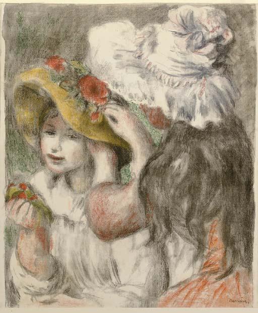 Pierre-Auguste Renoir - Le Chapeau épinglé, 2e planche (Delteil; Stella 30)