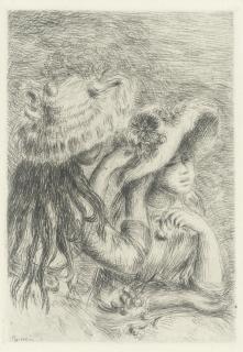 Pierre-Auguste Renoir - Le Chapeau Epinglé, 3e planche (Delteil 8)