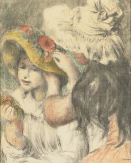 Pierre-Auguste Renoir - Le Chapeau Épinglé (Deuxième Planche) (Delteil, Stella 30)