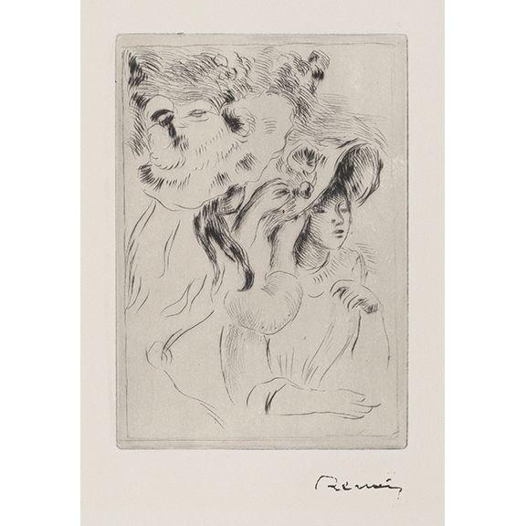 Pierre-Auguste Renoir - Le chapeau épinglé (La fille de Berthe Morisot et sa cousine), 2e planche