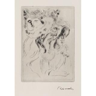 Pierre-Auguste Renoir - Le chapeau épinglé (La fille de Berthe Morisot et sa cousine), 2e planche