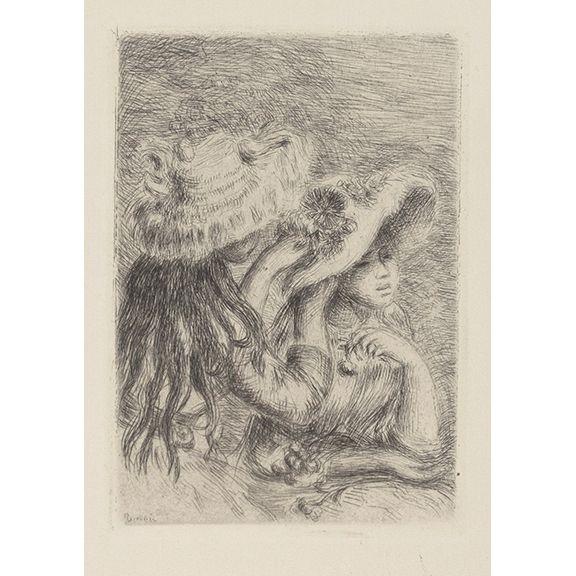 Pierre-Auguste Renoir - Le chapeau épinglé (La fille de Berthe Morisot et sa cousine), 3e planche