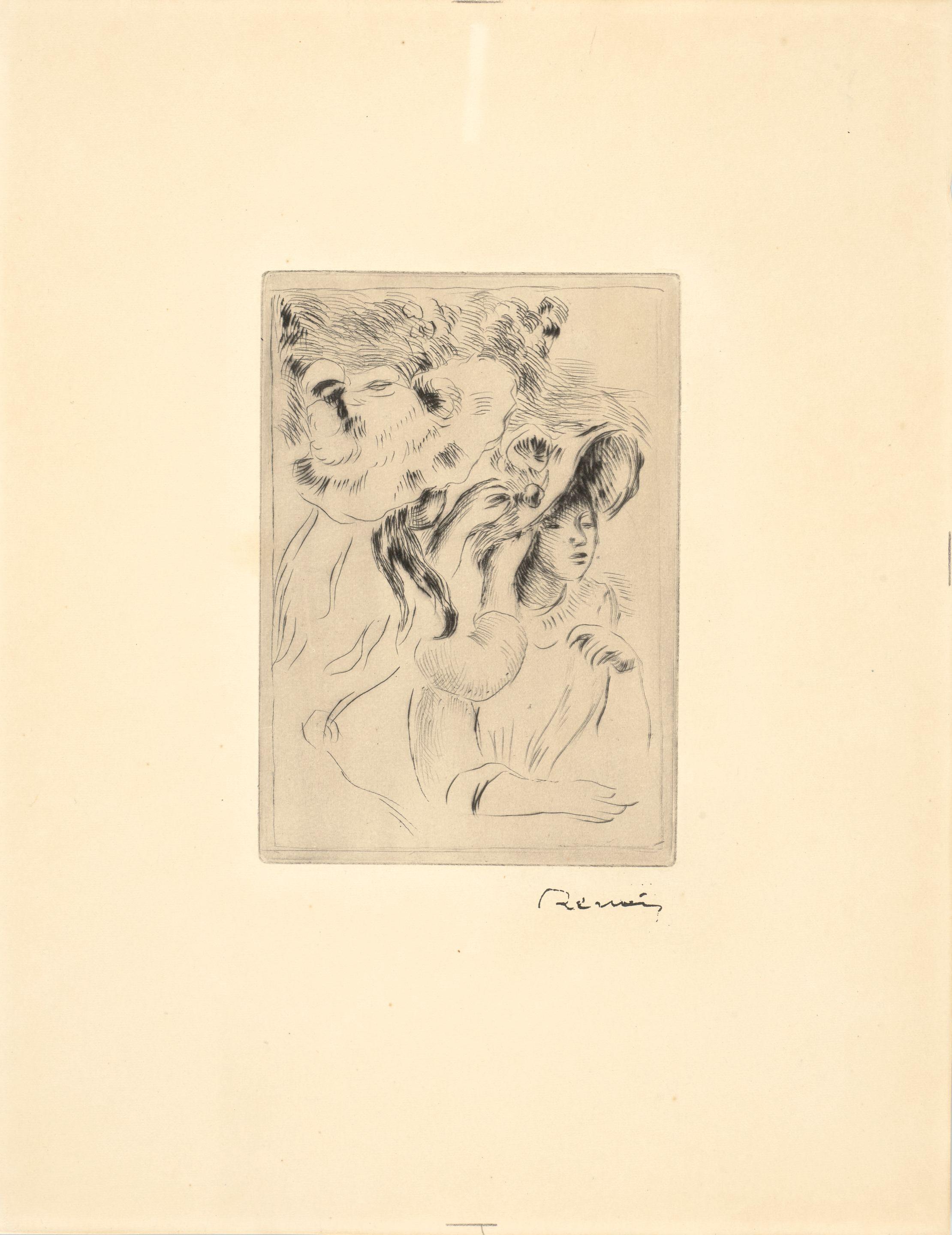 Pierre-Auguste Renoir - Le chapeau épinglé (La fille de Berthe Morisot et sa cousine)