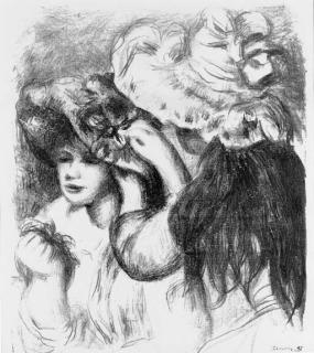 Pierre-Auguste Renoir - Le Chapeau Épinglé, Première Planche (Loys Delteil 29; Sauret 5)