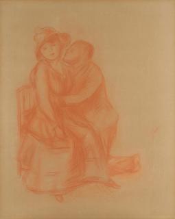Pierre-Auguste Renoir - Les amoureux, Aline Charigot et Henri Laurent