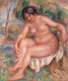 Pierre-Auguste Renoir - Nu s\'essuyant