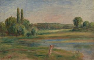 Pierre-Auguste Renoir - Paysage à la barrière