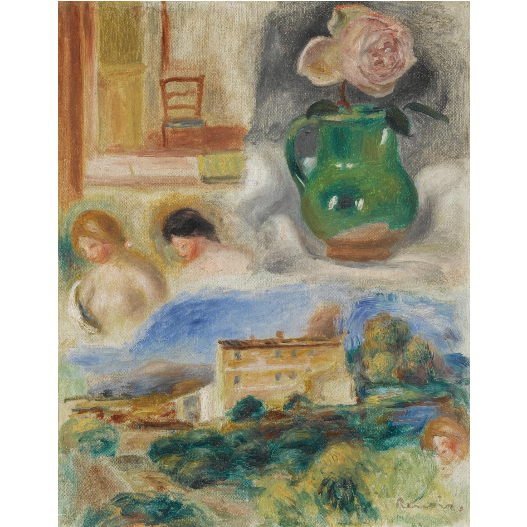 Pierre-Auguste Renoir - Paysage Et Têtes De Femmes