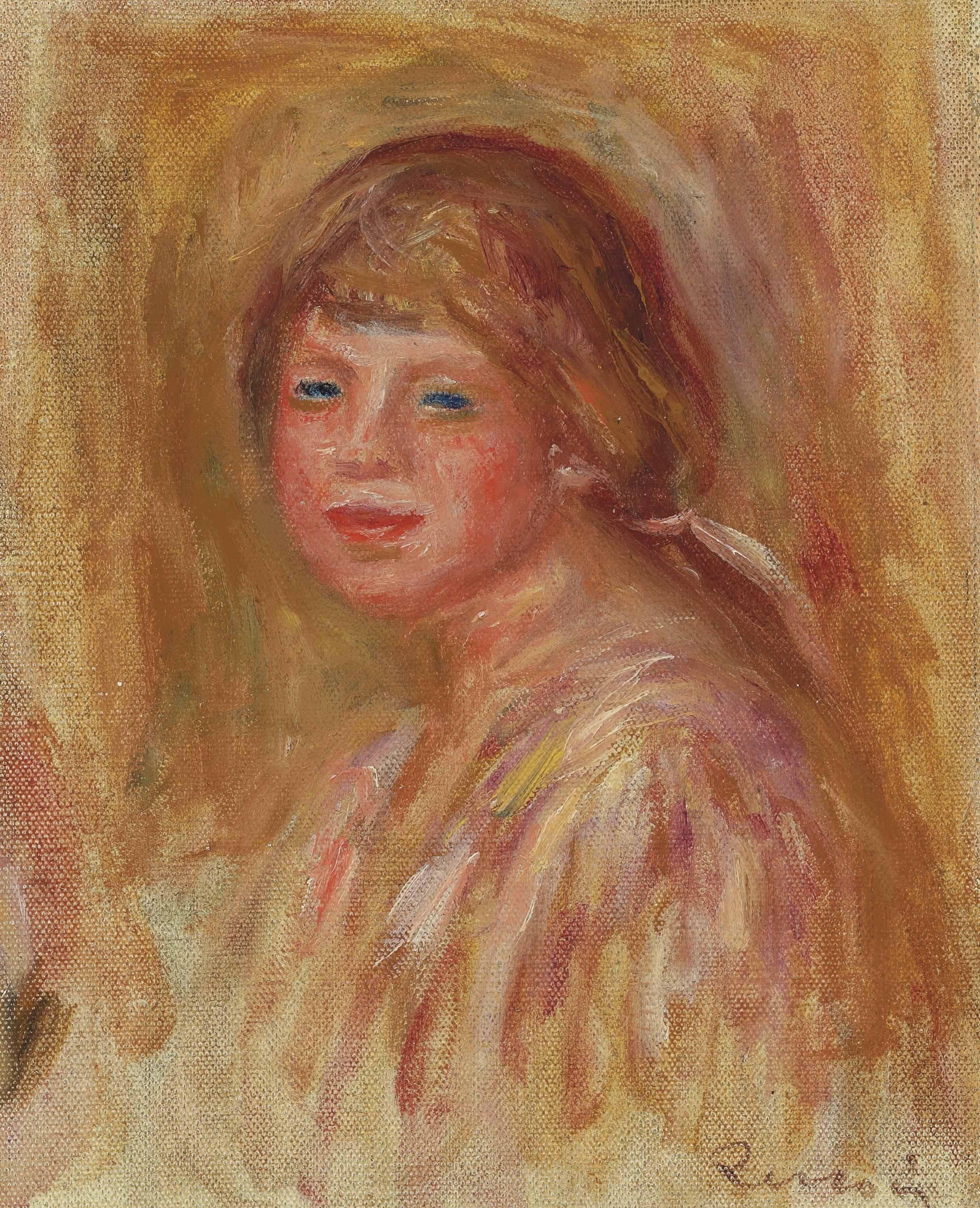 Pierre-Auguste Renoir - Petit portrait de Gabrielle or Tête de jeune fille