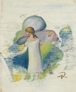 Pierre-Auguste Renoir - Petite Fille En Chemise Au Bord De La Mer (Fragment)