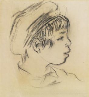 Pierre-Auguste Renoir - Pierre Renoir Ou Enfant Coiffé D\'Un Beret