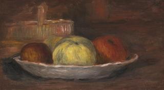 Pierre-Auguste Renoir - Pommes dans un plat et panier