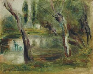 Pierre-Auguste Renoir - Saule au bord d\'une mare