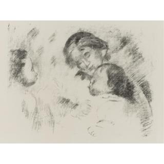 Pierre-Auguste Renoir -  Une Mere Et Deux Enfants (D., S. 54)