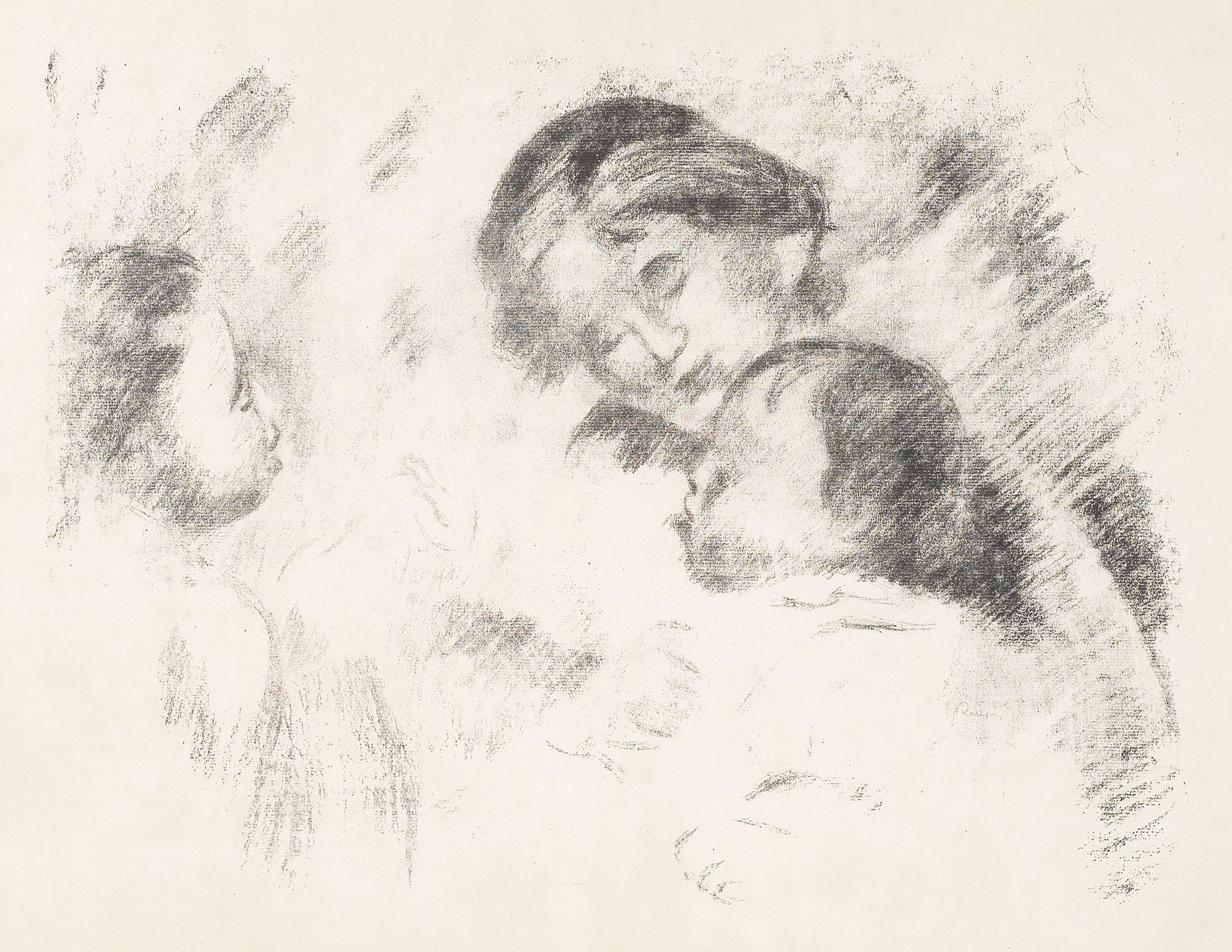 Pierre-Auguste Renoir - Une Mère et Deux Enfants