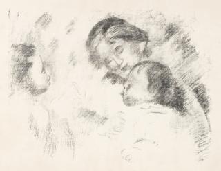 Pierre-Auguste Renoir - Une Mère et Deux Enfants