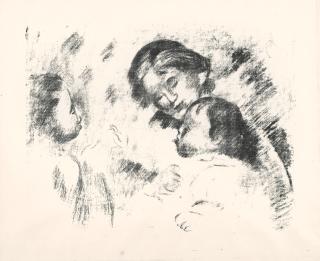 Pierre-Auguste Renoir - Une Mère et Deux Enfants