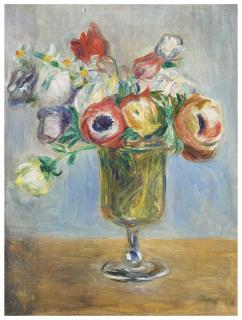 Pierre-Auguste Renoir - Vase d\'anémones