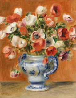 Pierre-Auguste Renoir - Vase d\'anémones