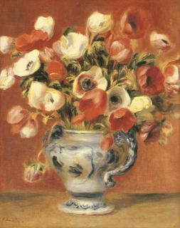 Pierre-Auguste Renoir - Vase d\'anémones