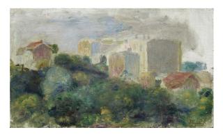 Pierre-Auguste Renoir - Vue du jardin de Renoir à Montmartre (Château des Brouillards)