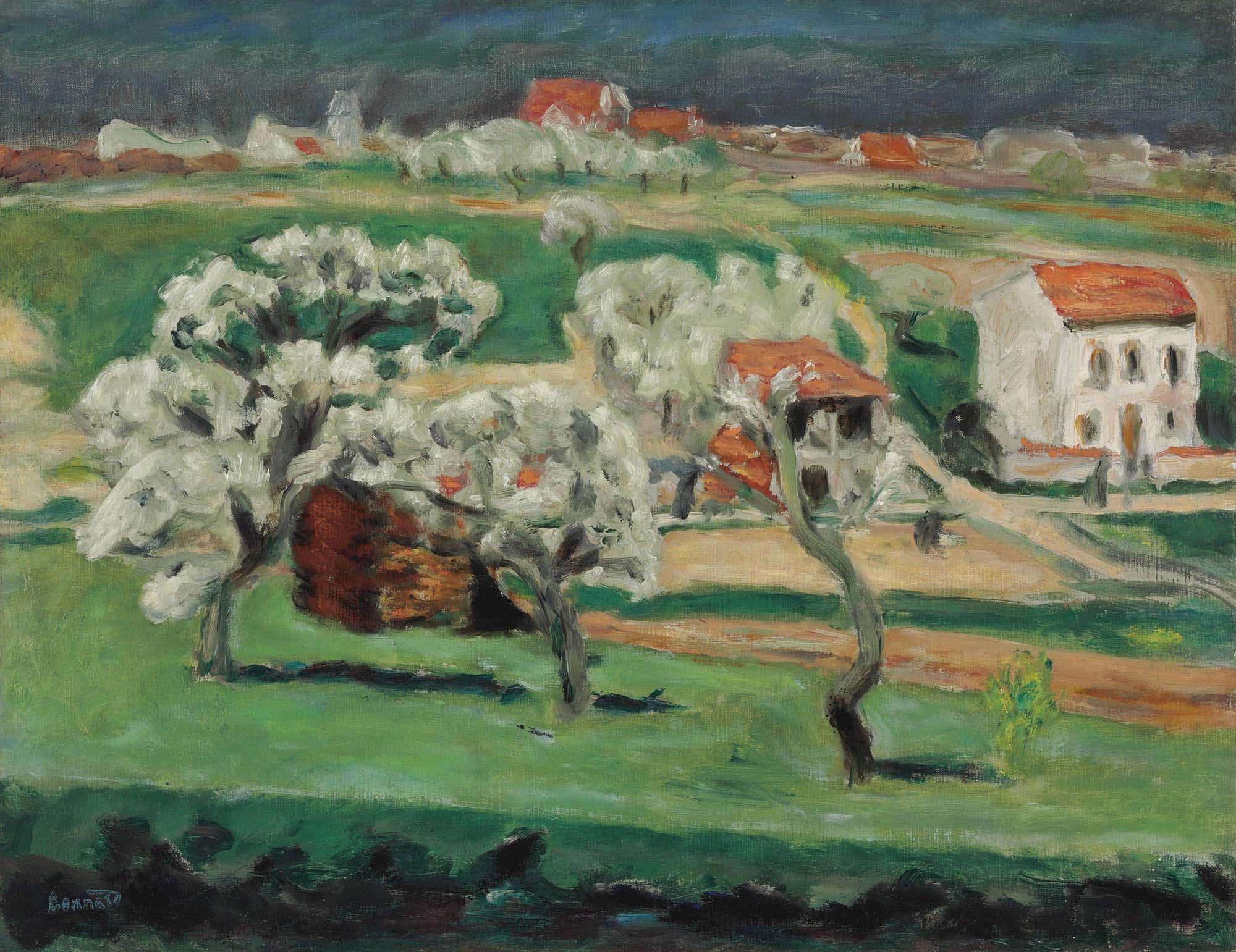 Pierre Bonnard - Arbres En Fleurs, Maison Blanche
