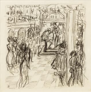 Pierre Bonnard - Au Théâtre - Recto La Belle Et La Bête - Verso