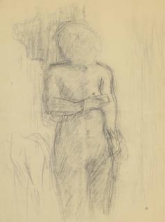 Pierre Bonnard - Etude pour un nu debout (inachevé)