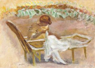 Pierre Bonnard - Femme cousant