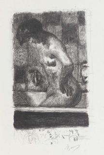 Pierre Bonnard - Femme Debout Dans Sa Baignoire (B. 94)