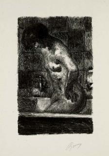 Pierre Bonnard - Femme debout dans sa Baignoire (R-M. 81; B. 94)