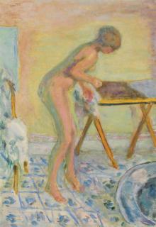 Pierre Bonnard - Femme nue debout, à la table pliante