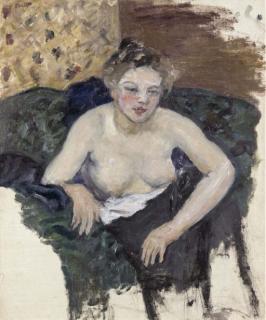 Pierre Bonnard - Jeune Femme Assise, Torse Nu