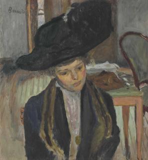 Pierre Bonnard - Jeune femme au chapeau noir