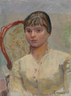 Pierre Bonnard - Jeune femme au fauteuil (étude)