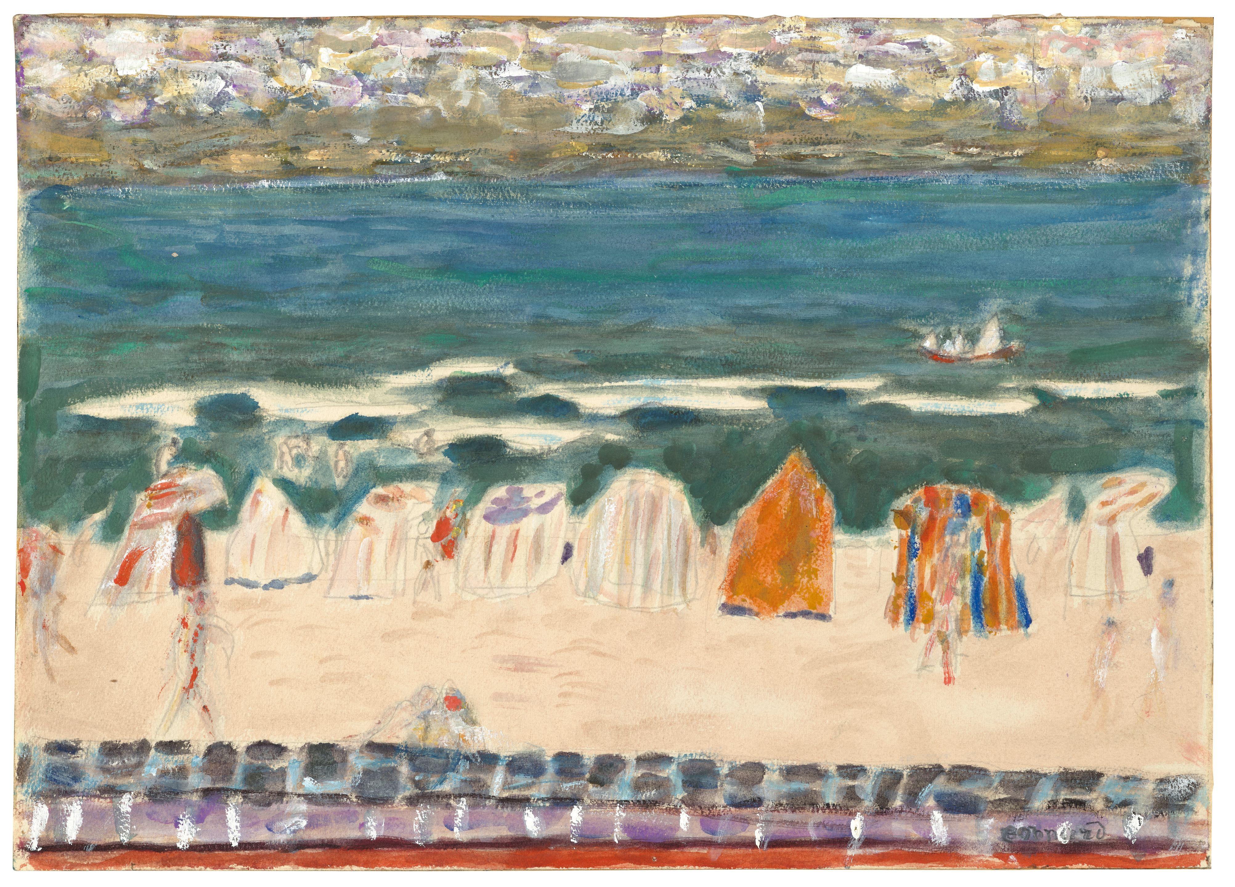 Pierre Bonnard - La plage à Arcachon