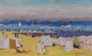 Pierre Bonnard - La Plage (Arcachon)