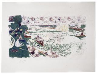 Pierre Bonnard - Le Canotage, from Album d\'estampes originales de la Galerie Vollard