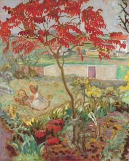 Pierre Bonnard - Le Jardin À L\'Arbre Rouge