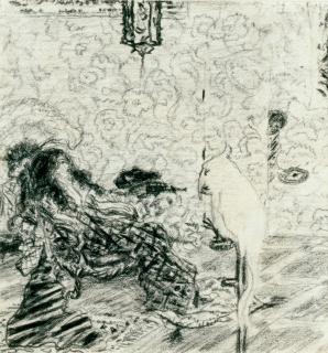 Pierre Bonnard - Le Perroquet, croquis pour \