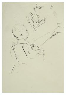 Pierre Bonnard - Le Petit Renaud et son père, étude pour \