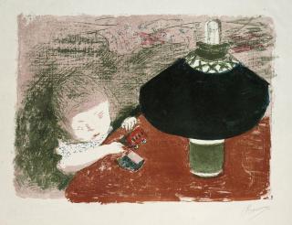Pierre Bonnard - L\'Enfant à la Lampe (R.-M., B. 43)